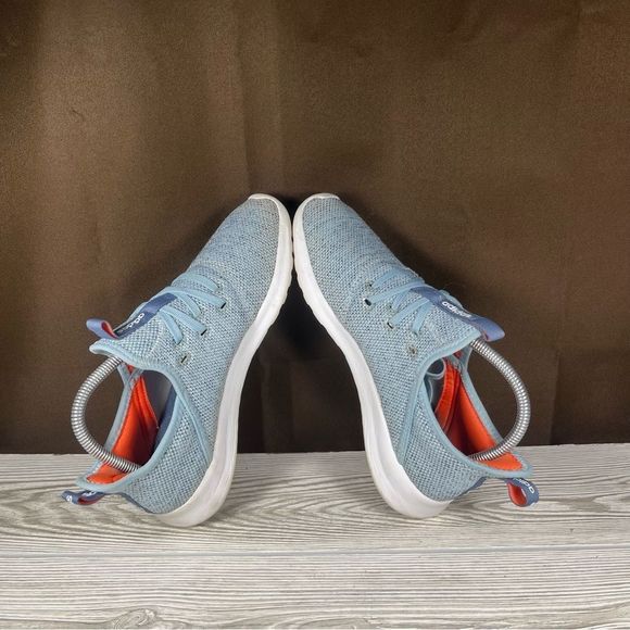 Adidas Cloudfoam Pure Blue Running Shoes Sneaker Womens 7.5 - Picture 6 of 8